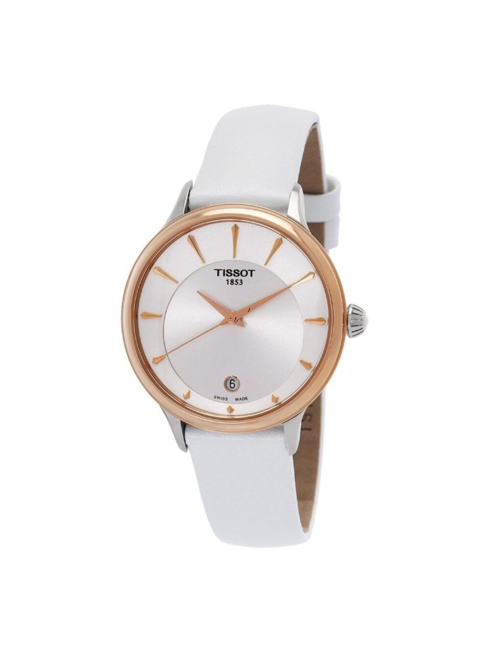 NWT Tissot Odaci-T Quartz Silver Dial Ladies Watch